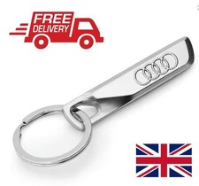 AUDI Car Logo Teardrop Metal Keyring key chain Fob Gift Best Quality UK SELLER