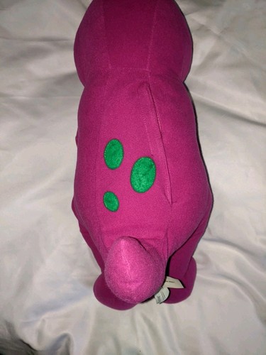 Vintage Talking Barney Plush Playskool 1996 Purple Dinosaur Works Talking Barney - Picture 24 of 24