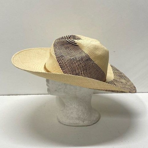 Freya Beige Handmade Wide Brim Straw Hat Size Small - Picture 3 of 7