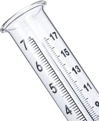 7'' Capacity Rain Gauge Glass Replacement Tube with Lid Design for Yard Garden...