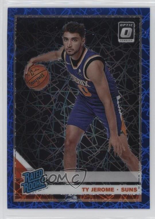 2019 Panini Donruss Optic Rated Rookie Blue Velocity Prizm Ty Jerome #167 10ou