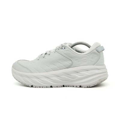 Hoka One Damen Bondi SR Laufschuh Weiß Leder Low-Top ämpfung Sneaker EU 41 