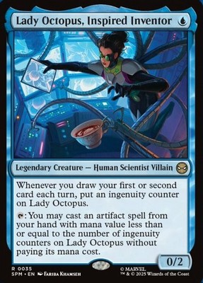 x1 Lady Octopus, Inspired Inventor R MTG Marvel's Spider-Man M/NM, English