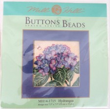 Mill Hill Buttons & Beads Spring Series Cross Stitch Bead Kit ~ "Hydrangea"