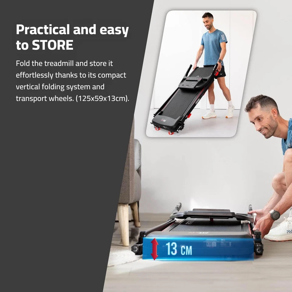 MC-90 - Tapis Roulant Pieghevole, Con Inclinazione, Display LCD Multifunzione, C - Immagine 2 di 4