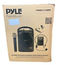 Pyle Portable PA Speaker Amplifier  Microphone System Bluetooth New Open Box