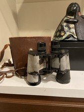 Vintage Nippon Kogaku Binoculars Novar 7X50 7.3 Coated Tested Works + case Rare