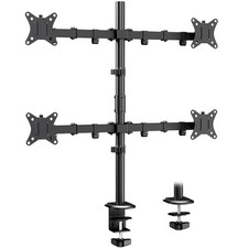 Quad Monitor Stand, 4 Monitor Desk Mount for 17 to 32 Inch Screens, Heavy Dut...
