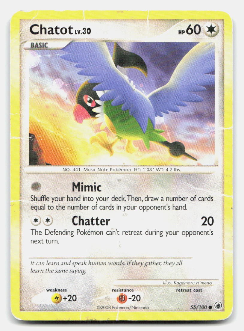 Chatot 55/100 Common Majestic Dawn Pokemon DMG