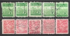 1950 1CUBA SET DI 10 FRANCOBOLLI USATI (Michel # 229.230) CV €4,00