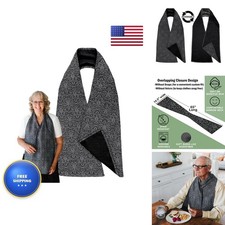 Wise Haven Adult Bibs Reversible Black-White Dining Scarf