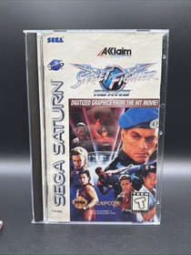 Street Fighter: The Movie (Sega Saturn, 1995) Complete With Reg Card &bull;READ!&bull;