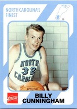 1989-90 Collegiate Collection/Coca-Cola North Carolina's - Billy Cunningham #40