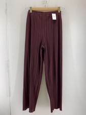PLEATS PLEASE ISSEY MIYAKE Pleated Skirt Burgundy M Polyester EK AIB
