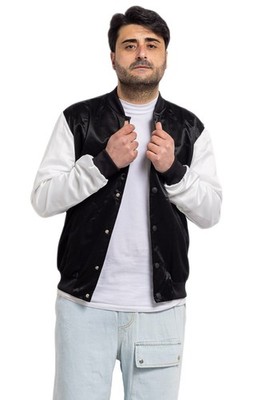 Leichte Herren Bomberjacke Collegejacke Made In Italy Freizeitjacke VEQUE