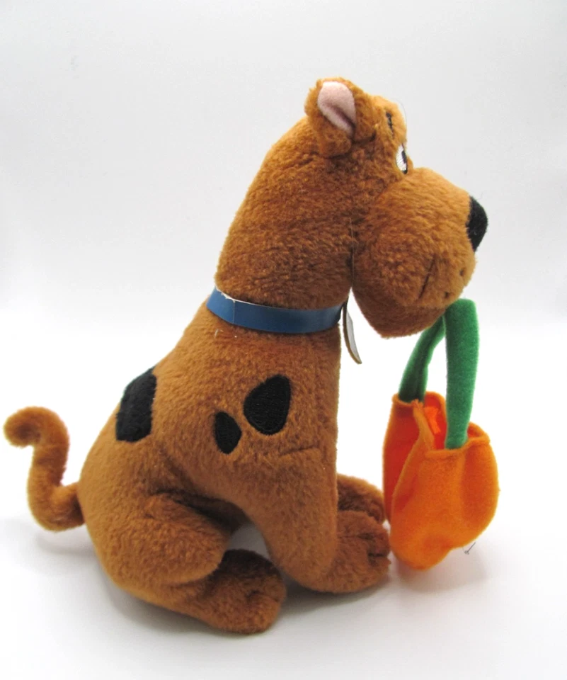 预购 2009 复古 TY SCOOBY-DOO HOLDING PUMPKIN TRICK-OR-TREAT 包绒布 — 第 4/4 张图片