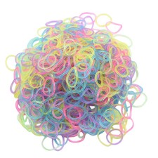600pcs Glow in the Dark Loom Band Kit Colorful DIY Bracelet Making Set with