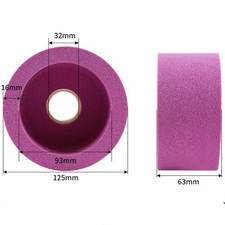 Grinding Wheel 5" 120 Grits Aluminum Oxide Cup Abrasive Wheel, Chrome Corundum