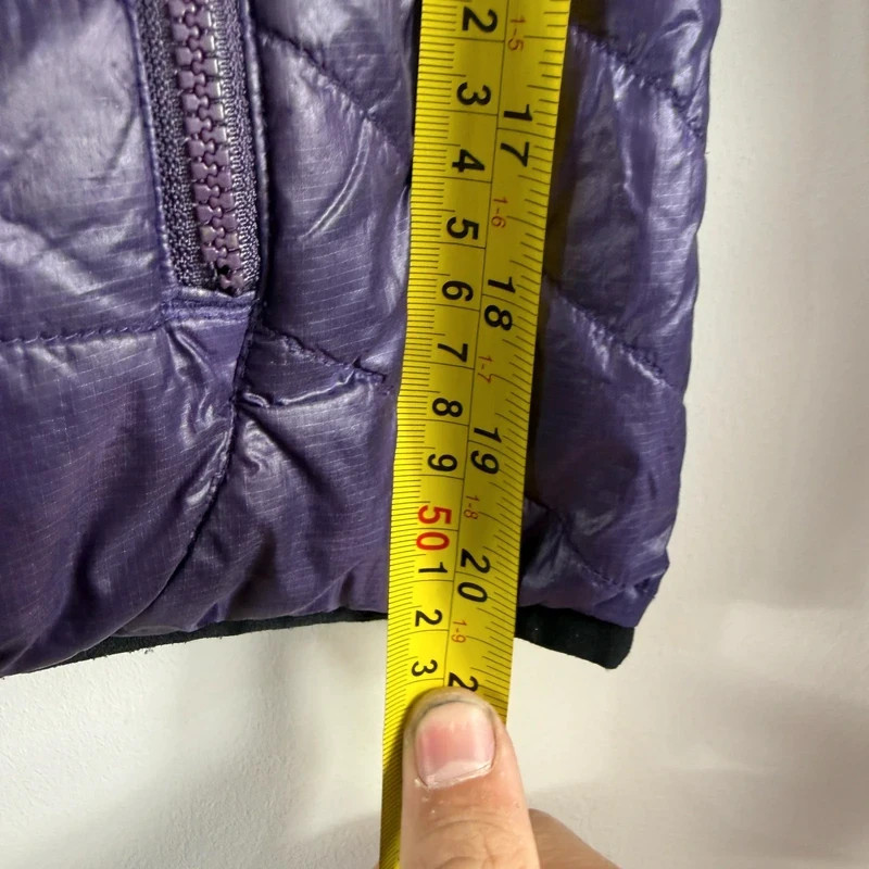 vintage berg primaloft reversible hooded puffer jacket purple orange womens xs image 10