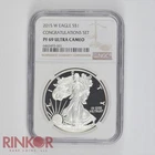 2015-W Congratulations Set 1oz Proof American Silver Eagle NGC PF 69