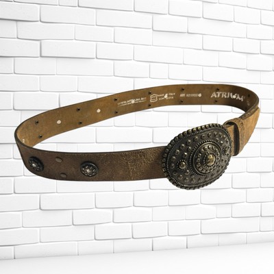 ATRIUM Gürtel Echtleder Grösse 85 Unisex, Made in Italy
