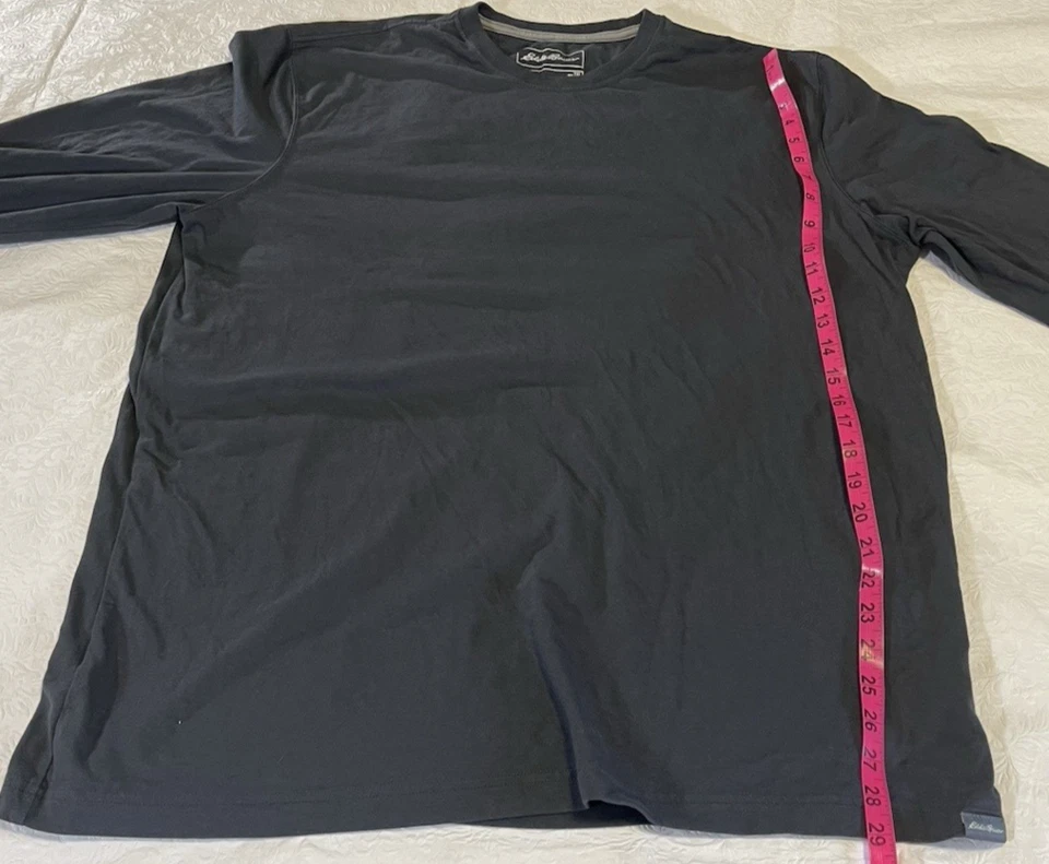 Eddie Bauer Legend Lavado Manga Larga Camiseta Algodón XLT Alto Lote de 2 NUEVO Foto 3 de 4