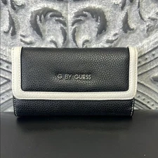 G by Guess Women's Black and White Wallet