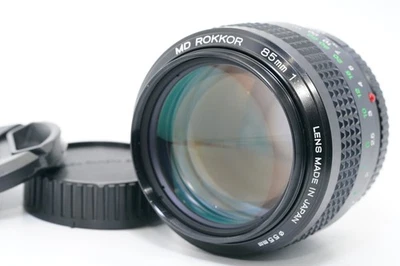 [Proche De MINT] MINOLTA MD Rokkor 85mm F1.7 Objectif Portrait MF Venu Du JAPON - Photo 1/4