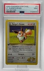 2000 POKEMON GYM CHALLENGE #51 LT. SURGE'S EEVEE 1ST EDITION PSA 9 MINT