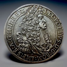 Austria , Leopold ,1691 , 1 Thaler ,Very High Grade