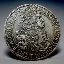 Austria , Leopold ,1691 , 1 Thaler ,Very High Grade