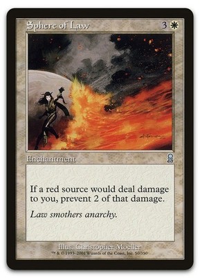 Sphere of Law #50 (LP) Odyssey ODY Magic MTG