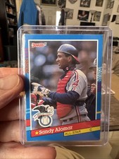 Rare Donruss 91 Sandy Alomar Jr Misprinted Card Is Missing The . After The Inc