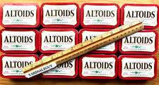 Lot-of-12 Empty ALTOIDS Red Tins Fishing Sewing Beading Craft Mini Storage Boxes