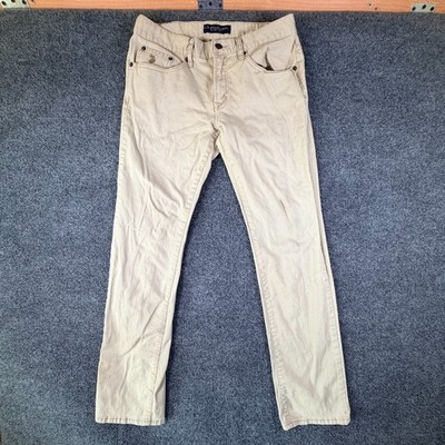 US Polo Assn Pants Men 31x30 Beige Activate Stretch Twill Slim Fit Straight Leg