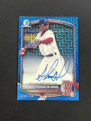 2025 Topps Bowman Chrome U Blue Mojo Auto #BMA-FA Franklin Arias