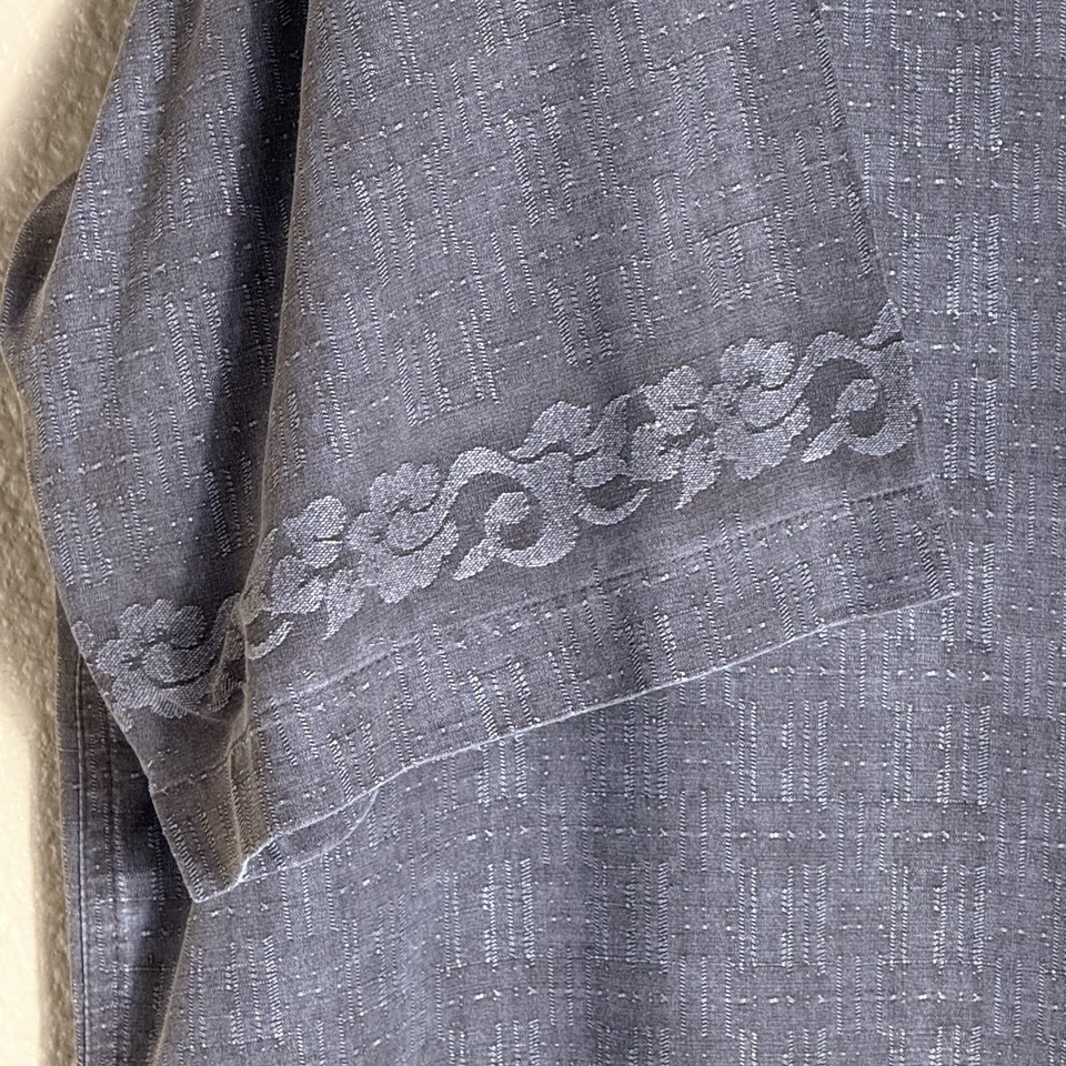 Camisa Hawaiana Edición Quiksilver Para Hombres 2XL Marrón Abotonada Cómoda Mezcla de Seda Foto 3 de 4