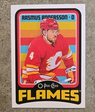 O-Pee-Chee Rasmus Andersson #343 Calgary Flames 2024-25 NHL Hockey Card