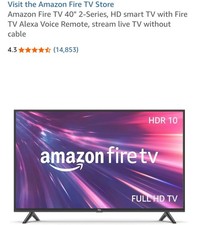 Amazon Fire TV 40" 2-Series HD Smart TV with Fire TV Alexa Voice