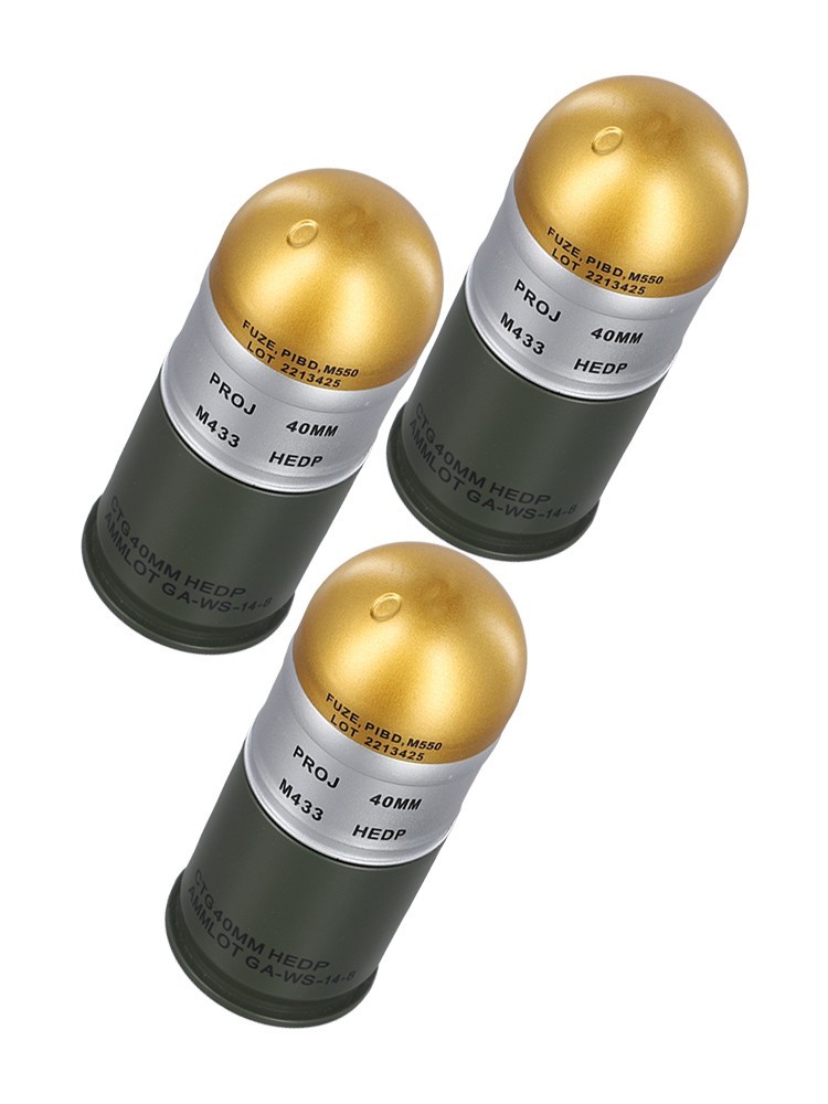 Functional M433 HEDP 40mm Cartridge Dummy Grenade with Mini