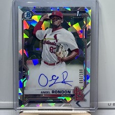 2021 Bowman Chrome - Angel Rondon #CPA-ARO Atomic Refractor /100 (AU, RC)