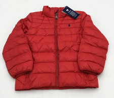 Polo Ralph Lauren Toddler High-neck Padded Jacket in Red Sz 7