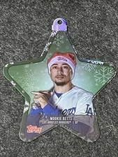 2021 Topps Holiday Ornament #WHOMB Mookie Betts Los Angeles Dodgers 🎄⚾🎄
