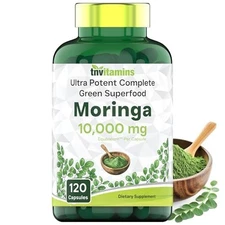 Rosabella Moringa Powder Capsule 10000 of Pure Nutrient-Rich Moringa 120 Capsule