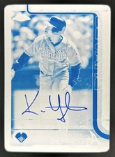 Marketplace image: 2025 Topps Chrome Update Kenny Lofton Legends Auto Printing Plates Cyan #1/1