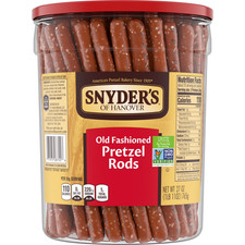 Snyder's of Hanover, Old Fashioned Pretzel Rods, 27 oz Canister FREE SHIP