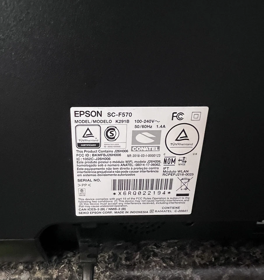 Epson SureColor F570 Printer SCF570 24" Large Format •••READ••• Description - Image 4 of 4