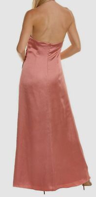 $545 Halston Women's Pink Salmon Sutton Halter Gown Dress Size 4 | eBay Australia $545 Halston Women's Pink Salmon Sutton Halter Gown Dress Size 4 | eBay Australia