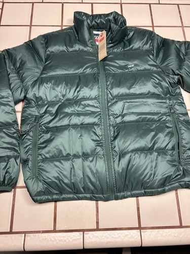 Levis Men's Water Resistant Quilted Insulated Puffer Jacket Olive Men’s Down SM - Picture 4 of 13