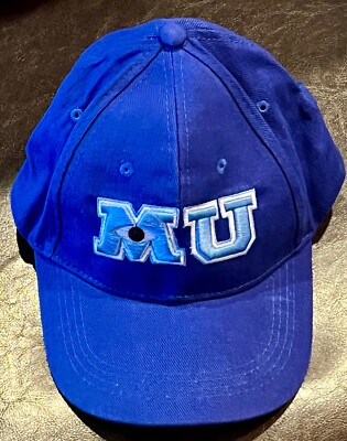 Baseball Cap Monsters University MU Stitched Blue Cap Disney